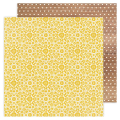 Papier imprimé 30,5 x 30,5 cm 180 g/m² Flower Child - Grandmas Wallpaper - American Crafts - Rougier et Plé