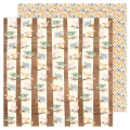 Papier imprimé 30,5 x 30,5 cm 180 g/m² Flower Child - Tweet - American Crafts - Rougier et Plé