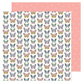 Papier imprimé 30,5 x 30,5 cm 180 g/m² Woodland Grove - Darling - American Crafts - Rougier et Plé