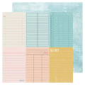 Papier imprimé 30,5 x 30,5 cm 180 g/m² Set Sail - Small Ledgers - Heidi Swapp - Rougier et Plé