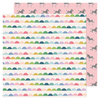Papier imprimé 30,5 x 30,5 cm 180 g/m² Woodland Grove - Fearless - American Crafts - Rougier et Plé