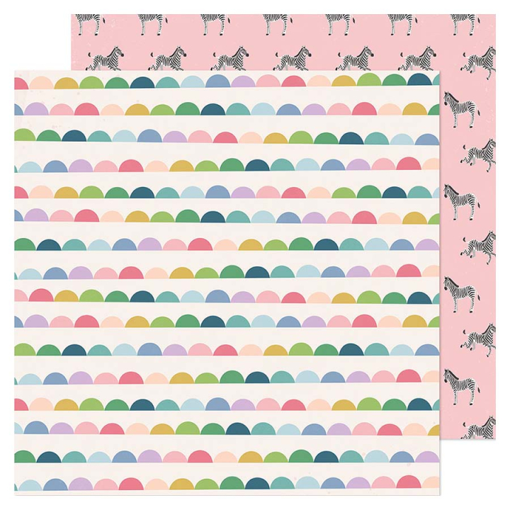 Papier imprimé 30,5 x 30,5 cm 180 g/m² Woodland Grove - Fearless - American Crafts - Rougier et Plé