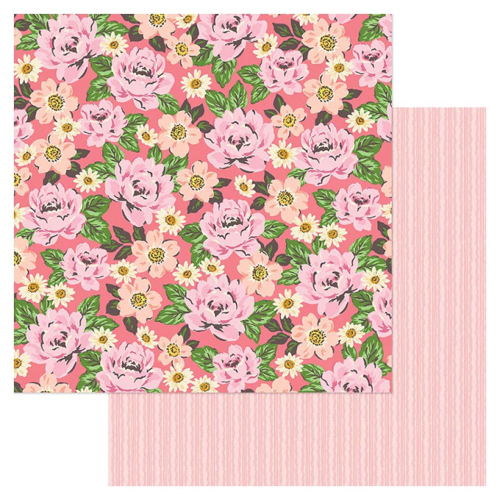 Papier imprimé 30,5 x 30,5 cm 180 g/m² Moonlight Magic - Pretty Things - Crate Paper - Rougier et Plé