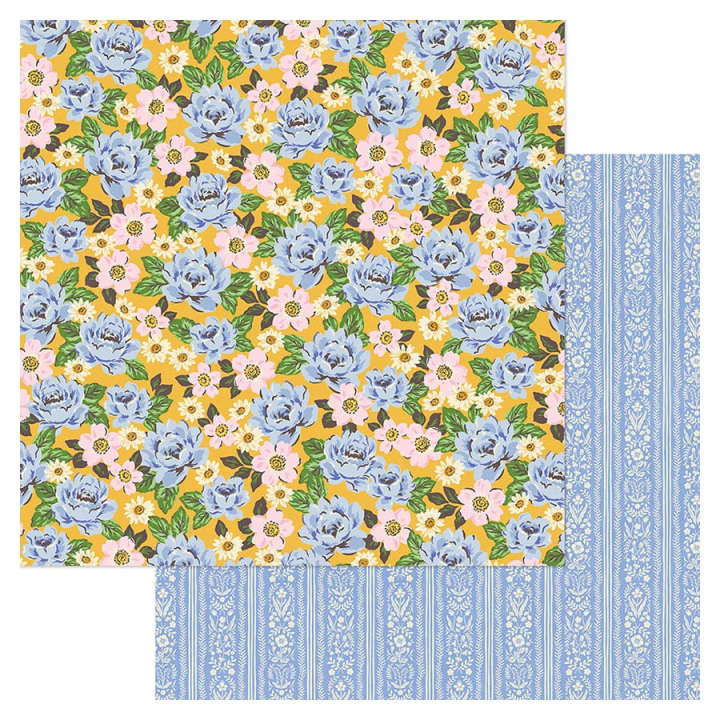 Papier imprimé 30,5 x 30,5 cm 180 g/m² Moonlight Magic - Ever After - Crate Paper - Rougier et Plé