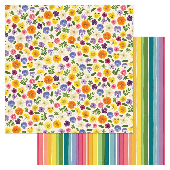 Papier imprimé 30,5 x 30,5 cm 180 g/m² Moonlight Magic - Pixie Dust - Crate Paper - Rougier et Plé