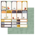 Papier imprimé 30,5 x 30,5 cm 180 g/m² Farmstead Harvest - Tags - American Crafts - Rougier et Plé