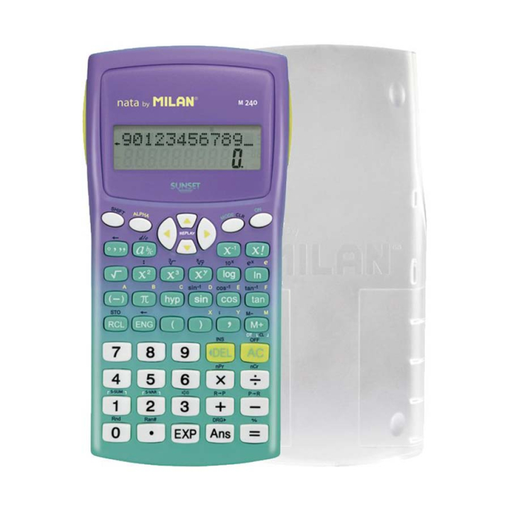 Calculatrice scientifique M240 Sunset turquoise - MILAN - Rougier et Plé