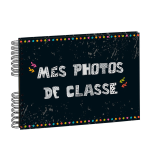 Album Photo à spirales 32 x 22 cm 50 pages noires Photos de classe - Exacompta - Rougier et Plé