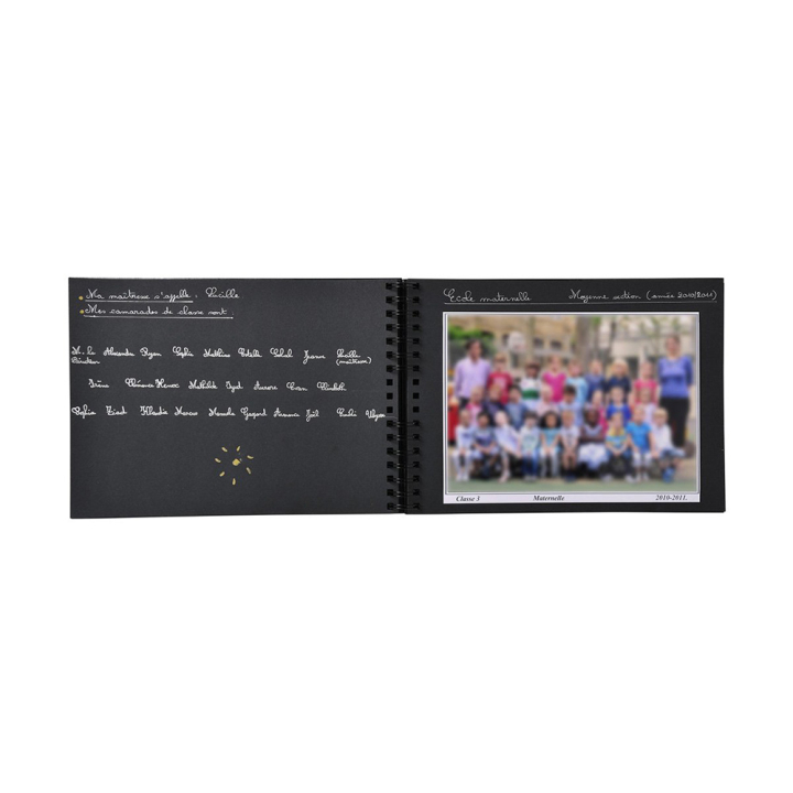 Album Photo à spirales 32 x 22 cm 50 pages noires Photos de classe - Exacompta - Rougier et Plé