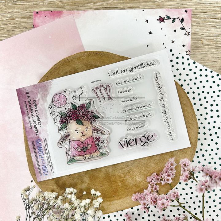 Tampons transparents Doudou Vierge 11 pcs - Chou & Flowers - Rougier et Plé