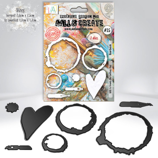 Dies set Heartnook 7 pcs - AALL & CREATE - Rougier et Plé