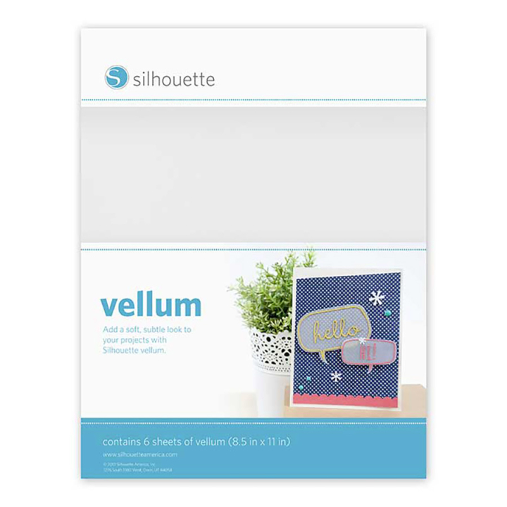 Papier vélin 21,6 x 27,9 cm Transparent 6 pcs - Silhouette - Rougier et Plé