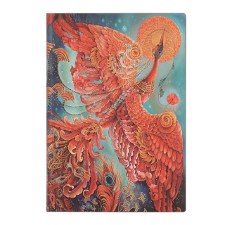 Carnet Souple 13 x 18 cm 176 p Uni Oiseau de Feu - Paperblanks - Rougier et Plé