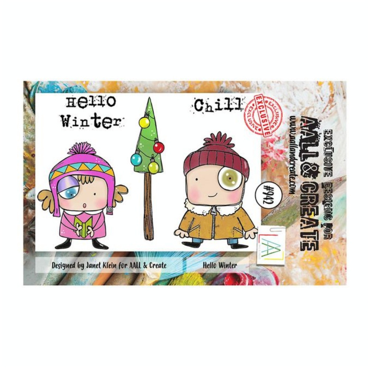 Tampons transparents N°942 Hello winter - AALL & CREATE - Rougier et Plé