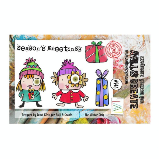 Tampons transparents N°946 The winter girls - AALL & CREATE - Rougier et Plé
