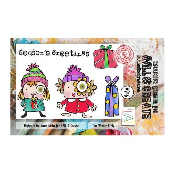 Tampons transparents N°946 The winter girls - AALL & CREATE - Rougier et Plé