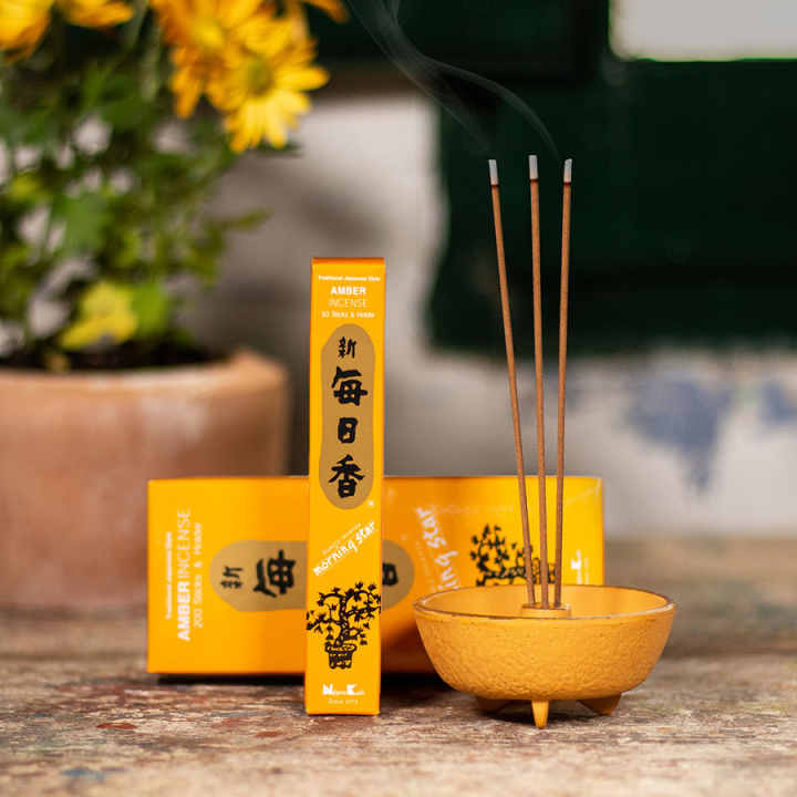 Encens Morning Star Ambre 50 bâtonnets - Tierra Zen - Rougier et Plé