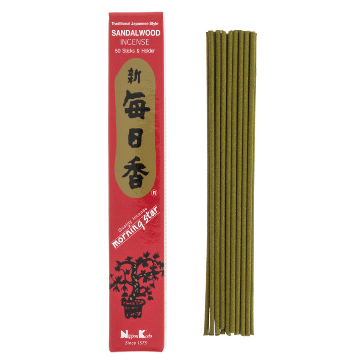 Encens Morning Star Santal 50 bâtonnets - Tierra Zen - Rougier et Plé