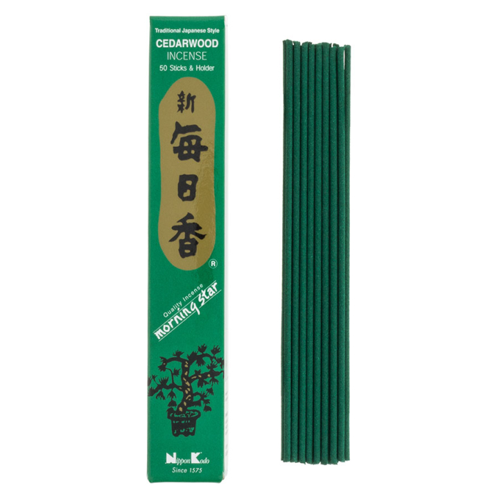 Encens Morning Star Cèdre 50 bâtonnets - Tierra Zen - Rougier et Plé