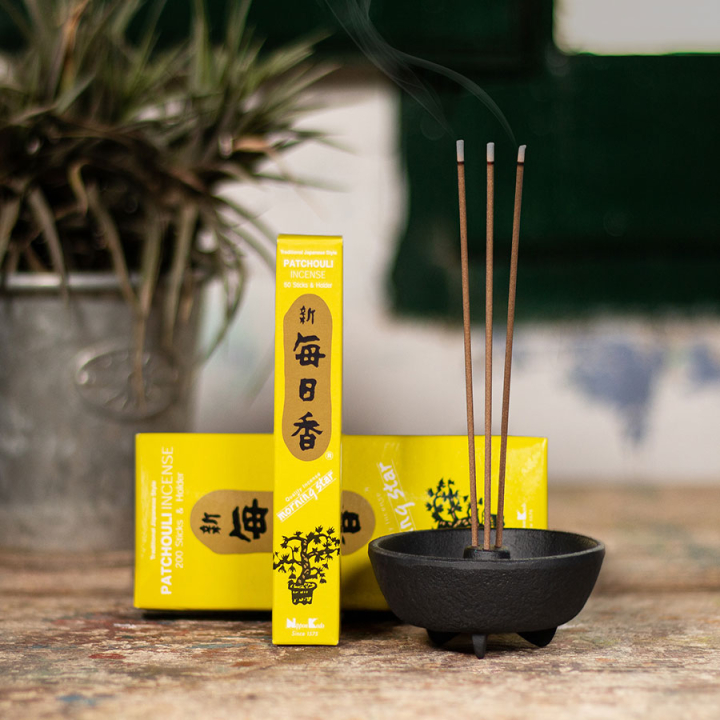 Encens Morning Star Patchouli 50 bâtonnets - Tierra Zen - Rougier et Plé