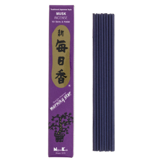 Encens Morning Star Musc 50 bâtonnets - Tierra Zen - Rougier et Plé