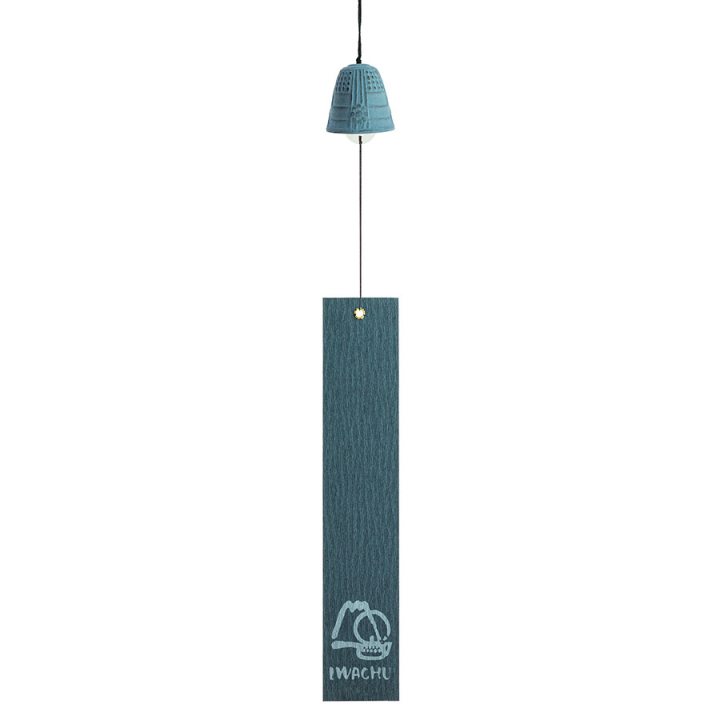 Cloche Feng Shui Furin Iwachu bleu clair 4,5 cm - Tierra Zen - Rougier et Plé