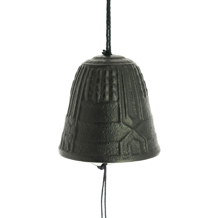 Cloche Feng Shui Furin Iwachu noire 4,5 cm - Tierra Zen - Rougier et Plé
