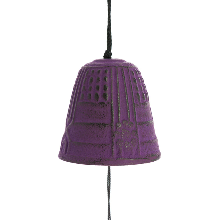 Cloche Feng Shui Furin Iwachu pourpre 4,5 cm - Tierra Zen - Rougier et Plé