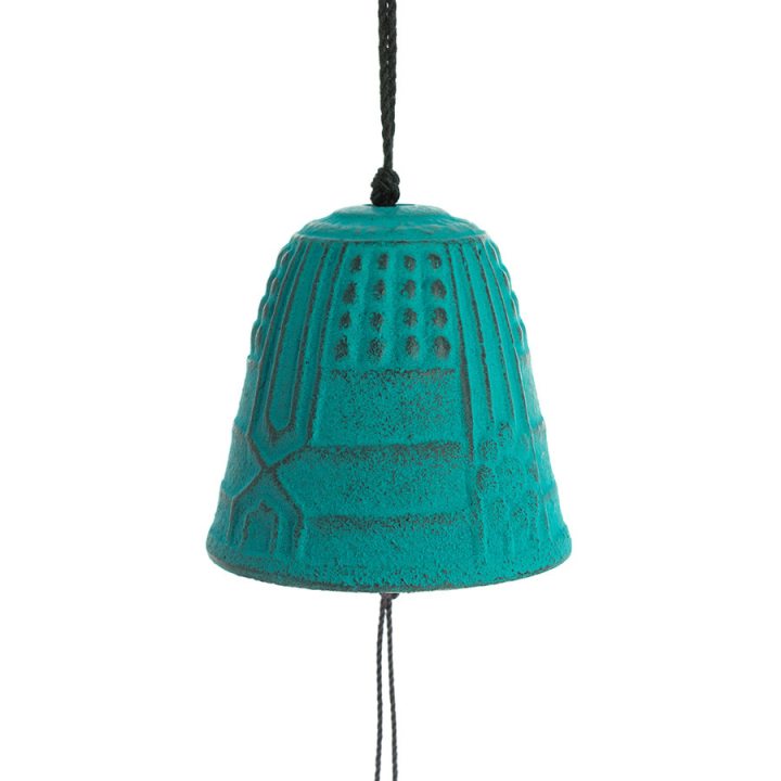 Cloche Feng Shui Furin Iwachu turquoise 4,5 cm - Tierra Zen - Rougier et Plé