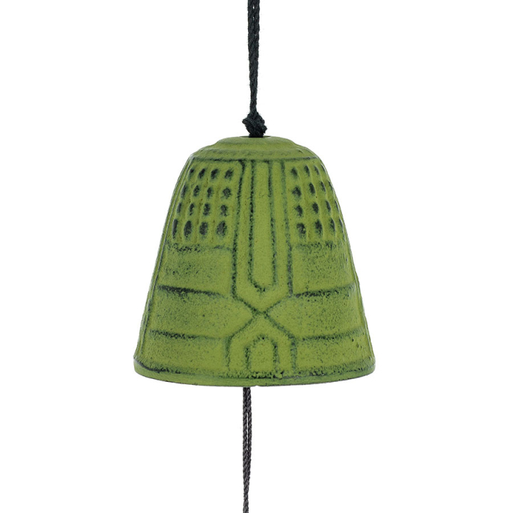 Cloche Feng Shui Furin Iwachu verte 4,5 cm - Tierra Zen - Rougier et Plé