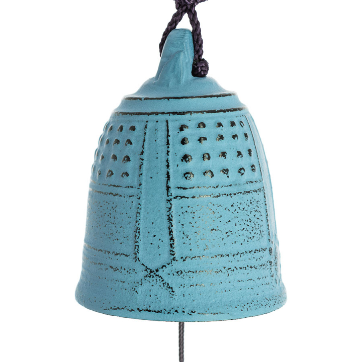 Cloche Feng Shui Furin Iwachu bleu clair 5,5 cm - Tierra Zen - Rougier et Plé