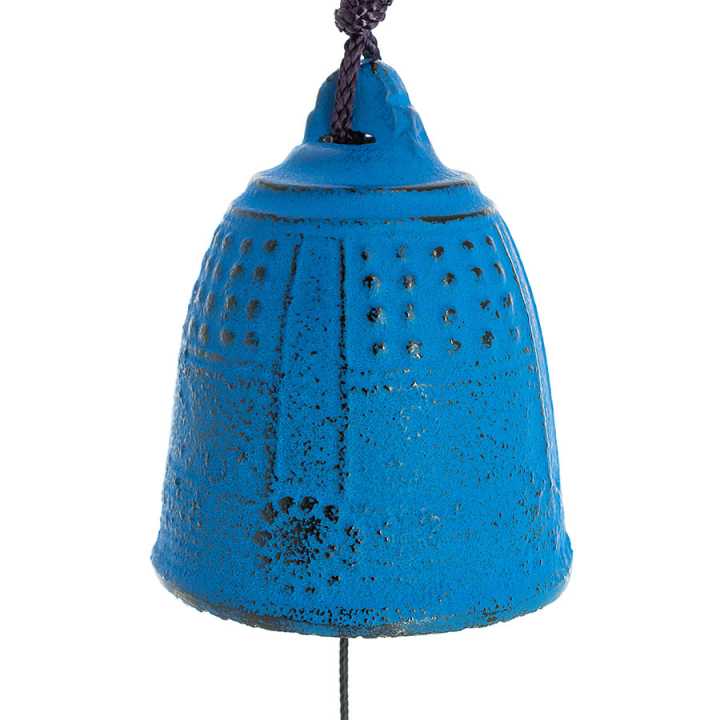 Cloche Feng Shui Furin Iwachu bleue 5,5 cm - Tierra Zen - Rougier et Plé