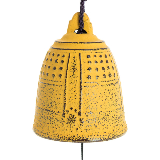 Cloche Feng Shui Furin Iwachu jaune 5,5 cm - Tierra Zen - Rougier et Plé