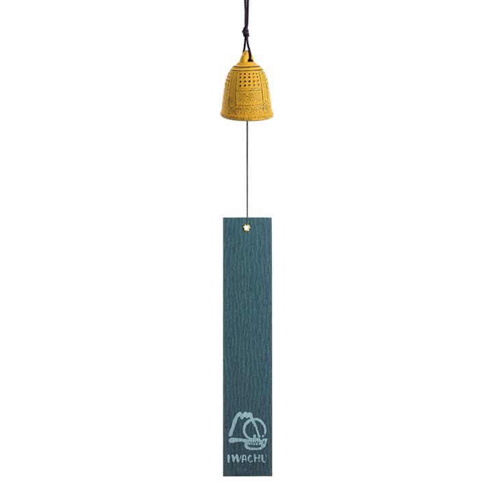 Cloche Feng Shui Furin Iwachu jaune 5,5 cm - Tierra Zen - Rougier et Plé