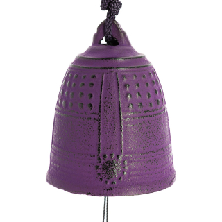 Cloche Feng Shui Furin Iwachu pourpre 5,5 cm - Tierra Zen - Rougier et Plé