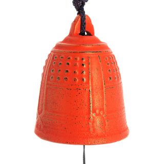 Cloche Feng Shui Furin Iwachu rouge 5,5 cm - Tierra Zen - Rougier et Plé