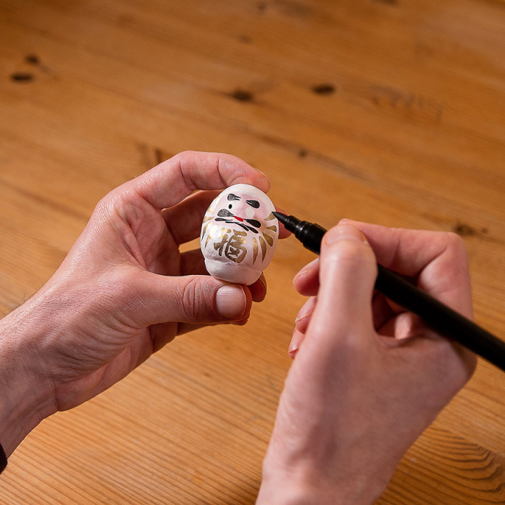 Daruma blanc petit format Amour - Tierra Zen - Rougier et Plé