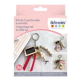 Kit créatif 3 Porte-clés - Maman - Artemio - Rougier et Plé