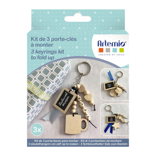 Kit créatif 3 Porte-clés - Papa - Artemio - Rougier et Plé