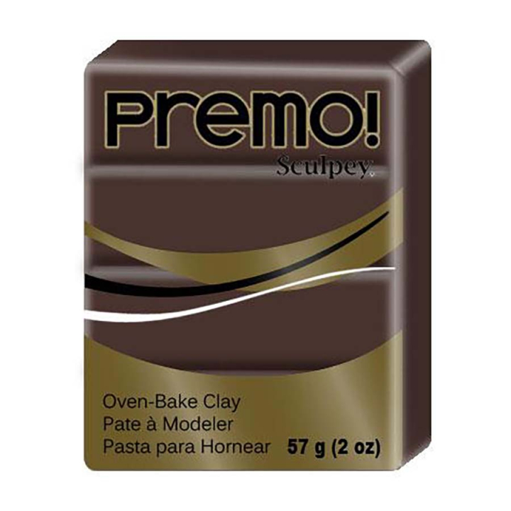 Pâte polymère Premo 57 g Burnt Umber - Sculpey - Rougier et Plé