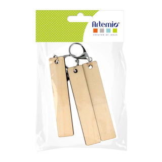 Porte-clés Rectangles allongés 2 x 10 x 0,5 cm - 3 pcs - Artemio - Rougier et Plé
