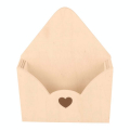 Porte-courrier en bois 15,3 x 4,4 x 19,2 cm Enveloppe ouverte - Artemio - Rougier et Plé