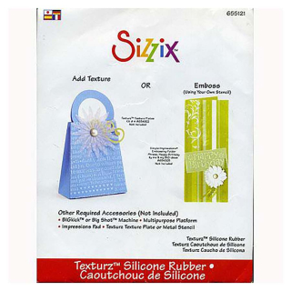 Plaque de caoutchouc de silicone pour gaufrage Texturz - Sizzix - Rougier et Plé
