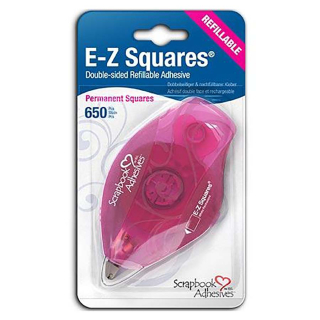 Adhésif permanent Double-face E-Z Squares Double Rechargeable - Scrapbook Adhesives - Rougier et Plé