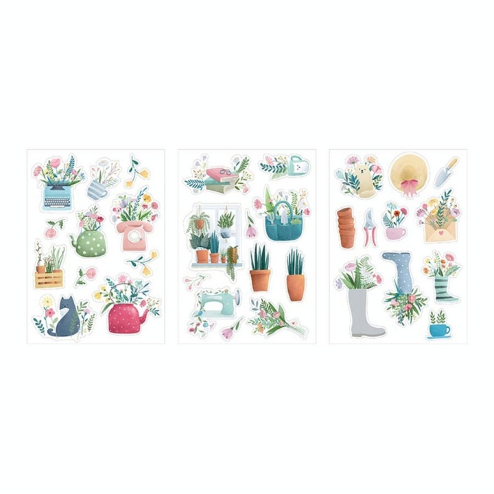 Autocollants cartonnés Chipboard Life is simple 3 pcs - Artemio - Rougier et Plé