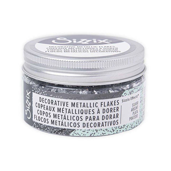 Copeaux métalliques à dorer 0,8 g Argent - Sizzix - Rougier et Plé