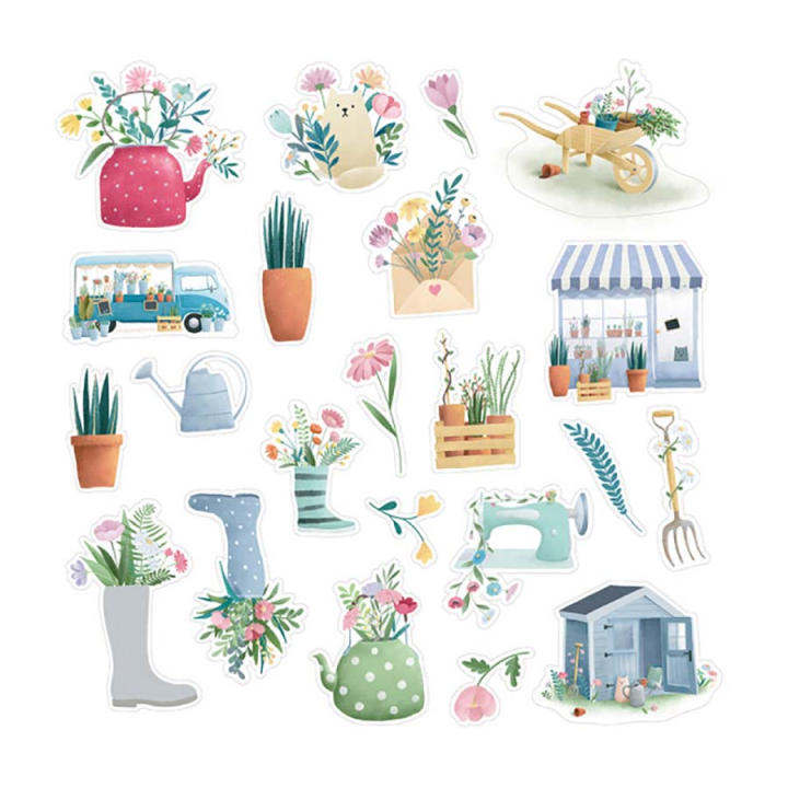 Découpes en papier Life is simple 50 pcs - Artemio - Rougier et Plé