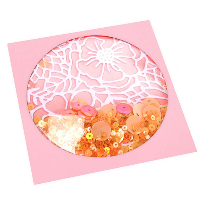 Dôme en plastique adhésif 8,9 cm 4 pcs - Sizzix - Rougier et Plé