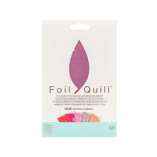 Feuilles de transfert Foil assorties 10 x 15 cm N°2 - 30 pcs - We R Memory Keepers - Rougier et Plé