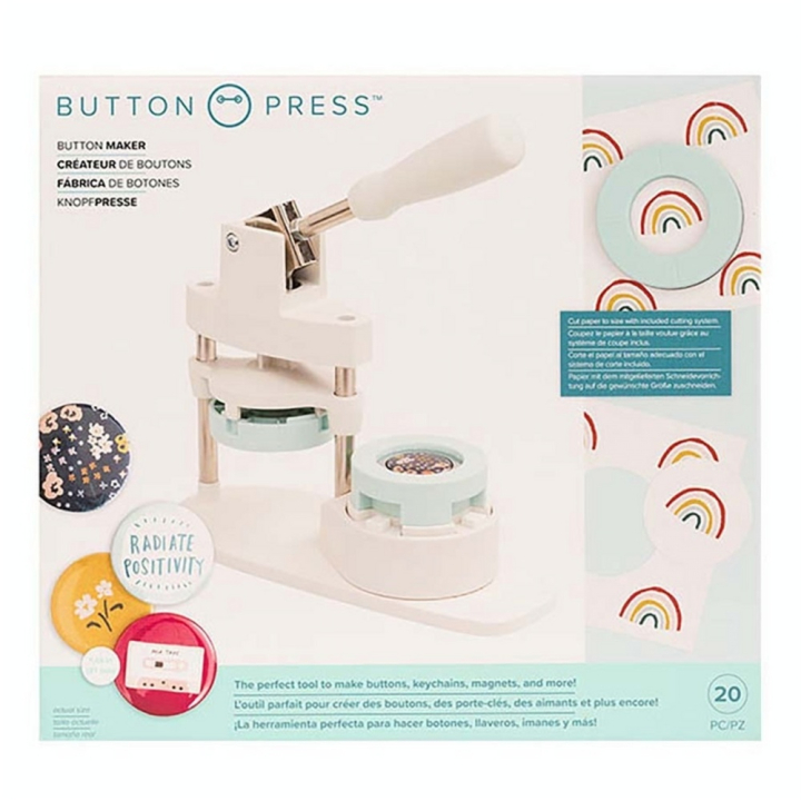 Kit de démarrage Machine à badges Button Press - We R Memory Keepers - Rougier et Plé